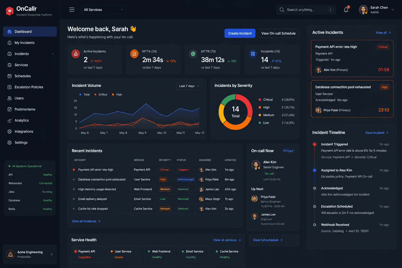 Incident Operations Dashboard
